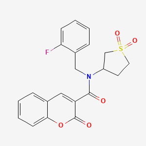 N-(1,1-dioxidotetrahydrothiophen-3-yl)-N-(2-fluorobenzyl)-2-oxo-2H-chromene-3-carboxamide