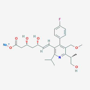 molecular formula C₂₆H₃₃FNNaO₆ B1140116 Hydroxy Cerivastatin Sodium Salt CAS No. 189060-31-9