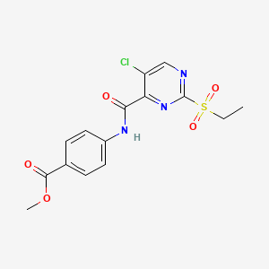 Methyl 4-({[5-chloro-2-(ethylsulfonyl)pyrimidin-4-yl]carbonyl}amino)benzoate