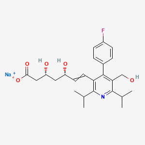molecular formula C₂₅H₃₁FNNaO₅ B1140117 去甲西立伐他汀，钠盐 CAS No. 157199-28-5