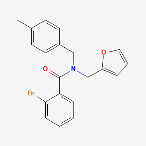 2-bromo-N-(furan-2-ylmethyl)-N-(4-methylbenzyl)benzamide