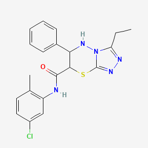 N-(5-chloro-2-methylphenyl)-3-ethyl-6-phenyl-6,7-dihydro-5H-[1,2,4]triazolo[3,4-b][1,3,4]thiadiazine-7-carboxamide