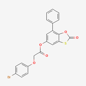 2-Oxo-7-phenyl-1,3-benzoxathiol-5-yl (4-bromophenoxy)acetate