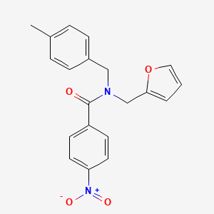 N-(furan-2-ylmethyl)-N-(4-methylbenzyl)-4-nitrobenzamide