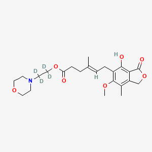 molecular formula C₂₃H₂₇D₄NO₇ B1140131 霉酚酸酯-d4 CAS No. 1132748-21-0