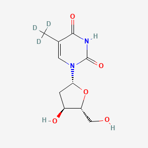molecular formula C₁₀H₁₁D₃N₂O₅ B1140132 Thymidine-d3 CAS No. 74848-84-3
