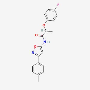 2-(4-fluorophenoxy)-N-[3-(4-methylphenyl)-1,2-oxazol-5-yl]propanamide