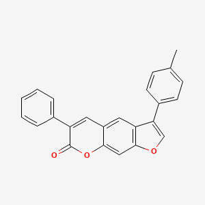 3-(4-methylphenyl)-6-phenyl-7H-furo[3,2-g]chromen-7-one