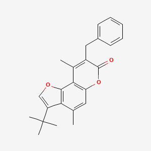 8-benzyl-3-tert-butyl-4,9-dimethyl-7H-furo[2,3-f]chromen-7-one