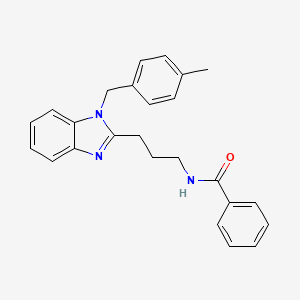 N-{3-[1-(4-methylbenzyl)-1H-benzimidazol-2-yl]propyl}benzamide