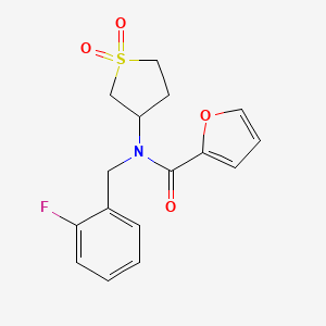 N-(1,1-dioxidotetrahydrothiophen-3-yl)-N-(2-fluorobenzyl)furan-2-carboxamide