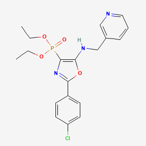 Diethyl [2-(4-chlorophenyl)-5-{[(pyridin-3-YL)methyl]amino}-1,3-oxazol-4-YL]phosphonate