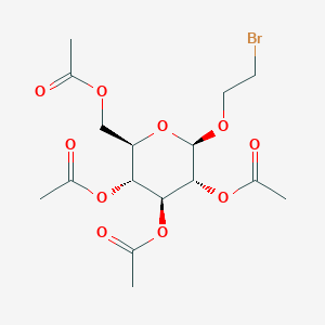 molecular formula C₁₆H₂₃BrO₁₀ B1140152 2-溴乙基 2,3,4,6-四-O-乙酰基-β-D-吡喃葡萄糖苷 CAS No. 16977-78-9