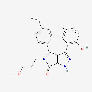 4-(4-ethylphenyl)-3-(2-hydroxy-5-methylphenyl)-5-(3-methoxypropyl)-4,5-dihydropyrrolo[3,4-c]pyrazol-6(1H)-one