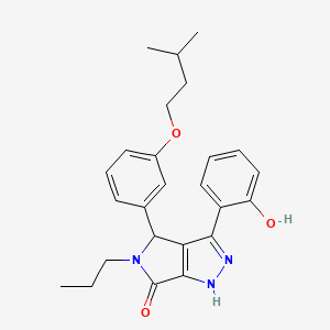 3-(2-hydroxyphenyl)-4-[3-(3-methylbutoxy)phenyl]-5-propyl-4,5-dihydropyrrolo[3,4-c]pyrazol-6(1H)-one