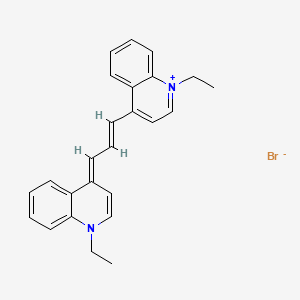 molecular formula C25H25BrN2 B1140170 1,1'-Diethyl-4,4'-quinocyanine bromide CAS No. 19764-88-6