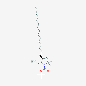 molecular formula C₂₆H₄₉NO₄ B1140171 叔丁基 (5R)-4-(羟甲基)-2,2-二甲基-5-十五碳-1-烯基-1,3-噁唑烷-3-羧酸酯 CAS No. 207516-23-2
