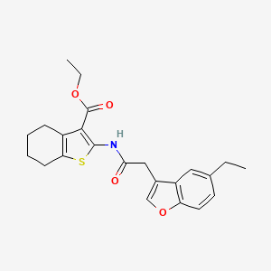 Ethyl 2-{[(5-ethyl-1-benzofuran-3-yl)acetyl]amino}-4,5,6,7-tetrahydro-1-benzothiophene-3-carboxylate