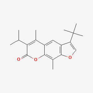 3-tert-butyl-5,9-dimethyl-6-(propan-2-yl)-7H-furo[3,2-g]chromen-7-one