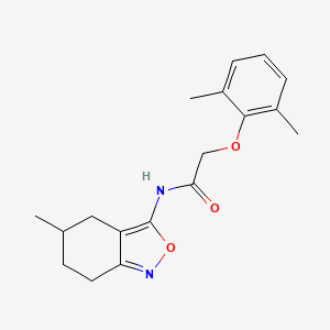 molecular formula C18H22N2O3 B11401786 2-(2,6-dimethylphenoxy)-N-(5-methyl-4,5,6,7-tetrahydro-2,1-benzoxazol-3-yl)acetamide 