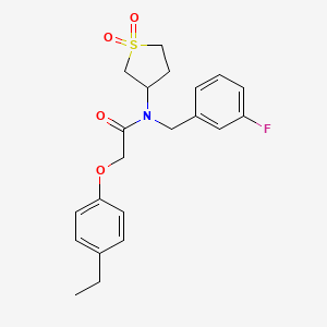 N-(1,1-dioxidotetrahydrothiophen-3-yl)-2-(4-ethylphenoxy)-N-(3-fluorobenzyl)acetamide