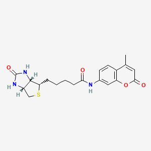 molecular formula C₂₀H₂₃N₃O₄S B1140183 N-d-Biotinyl-7-amino-4-methylcoumarin CAS No. 191223-35-5