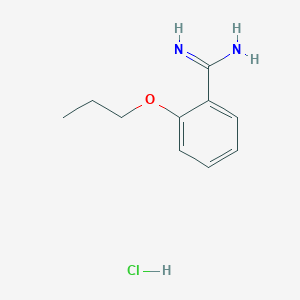 molecular formula C₁₀H₁₅ClN₂O B1140188 2-丙氧基苯甲酰胺盐酸盐 CAS No. 57075-84-0