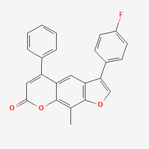 3-(4-fluorophenyl)-9-methyl-5-phenyl-7H-furo[3,2-g]chromen-7-one