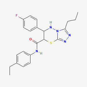 N-(4-ethylphenyl)-6-(4-fluorophenyl)-3-propyl-6,7-dihydro-5H-[1,2,4]triazolo[3,4-b][1,3,4]thiadiazine-7-carboxamide