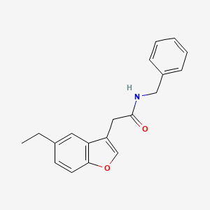 N-benzyl-2-(5-ethyl-1-benzofuran-3-yl)acetamide