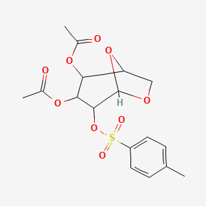 molecular formula C₁₇H₂₀O₉S B1140201 3,4-二-O-乙酰基-1,6-二氢-2-O-对甲苯磺酰基-β-D-吡喃葡萄糖 CAS No. 84207-46-5