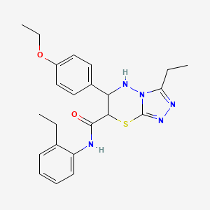 6-(4-ethoxyphenyl)-3-ethyl-N-(2-ethylphenyl)-6,7-dihydro-5H-[1,2,4]triazolo[3,4-b][1,3,4]thiadiazine-7-carboxamide