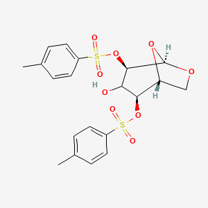 molecular formula C₂₀H₂₂O₉S₂ B1140202 1,6-无水-2,4-二-O-对甲苯磺酰基-β-D-吡喃葡萄糖 CAS No. 20204-80-2