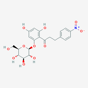 molecular formula C₂₁H₂₃NO₁₁ B1140205 4-Nitrophlorizin CAS No. 82628-84-0