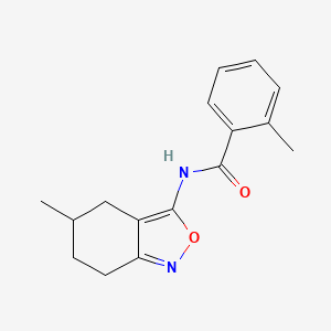 2-methyl-N-(5-methyl-4,5,6,7-tetrahydro-2,1-benzoxazol-3-yl)benzamide