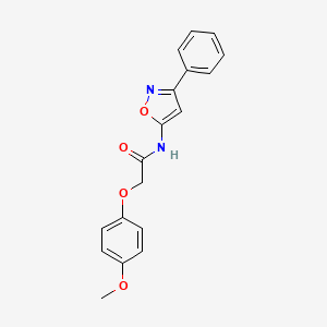 2-(4-methoxyphenoxy)-N-(3-phenyl-1,2-oxazol-5-yl)acetamide