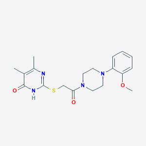 2-({2-[4-(2-methoxyphenyl)piperazin-1-yl]-2-oxoethyl}sulfanyl)-5,6-dimethylpyrimidin-4(3H)-one