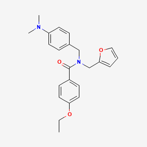 N-[4-(dimethylamino)benzyl]-4-ethoxy-N-(furan-2-ylmethyl)benzamide