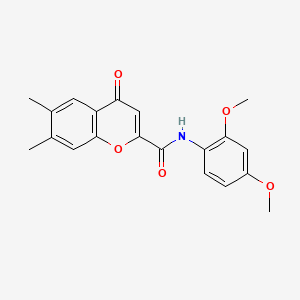 N-(2,4-dimethoxyphenyl)-6,7-dimethyl-4-oxo-4H-chromene-2-carboxamide