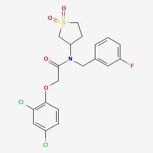 2-(2,4-dichlorophenoxy)-N-(1,1-dioxidotetrahydrothiophen-3-yl)-N-(3-fluorobenzyl)acetamide