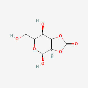 molecular formula C₇H₁₀O₇ B1140214 2,3-O-Carbonyl-alpha-D-mannopyranose CAS No. 76548-27-1