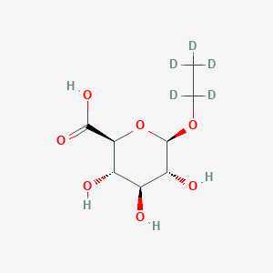 molecular formula C₈H₉D₅O₇ B1140217 乙基-d5 β-D-葡萄糖醛酸 CAS No. 1135070-98-2