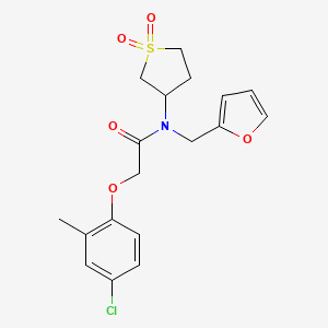 2-(4-chloro-2-methylphenoxy)-N-(1,1-dioxidotetrahydrothiophen-3-yl)-N-(furan-2-ylmethyl)acetamide