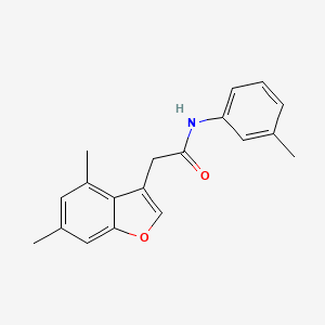 2-(4,6-dimethyl-1-benzofuran-3-yl)-N-(3-methylphenyl)acetamide