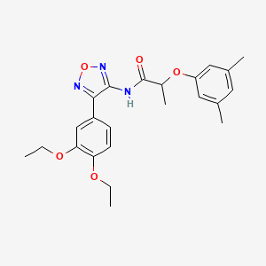 N-[4-(3,4-diethoxyphenyl)-1,2,5-oxadiazol-3-yl]-2-(3,5-dimethylphenoxy)propanamide