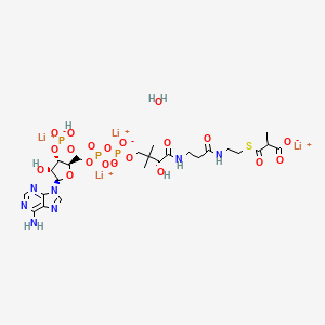 molecular formula C25H36Li4N7O19P3S1 B1140222 Methylmalonyl coenzyme A tetralithium salt hydrate CAS No. 104809-02-1