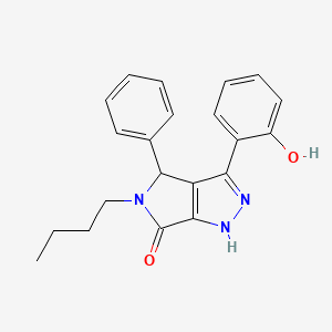 5-butyl-3-(2-hydroxyphenyl)-4-phenyl-4,5-dihydropyrrolo[3,4-c]pyrazol-6(1H)-one