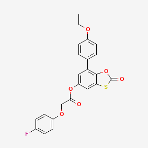 7-(4-Ethoxyphenyl)-2-oxo-1,3-benzoxathiol-5-yl (4-fluorophenoxy)acetate