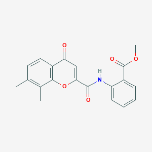 methyl 2-{[(7,8-dimethyl-4-oxo-4H-chromen-2-yl)carbonyl]amino}benzoate