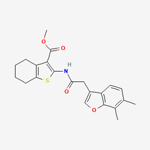 Methyl 2-{[(6,7-dimethyl-1-benzofuran-3-yl)acetyl]amino}-4,5,6,7-tetrahydro-1-benzothiophene-3-carboxylate